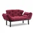 Atelier del Sofa Dvosed na razvlačenje Nitta 155x85x70cm Bordo