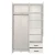 Modern Living omara Za Oblačila Leon, Bela, Š. 218 Cm