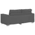 vidaXL Dvosed temno siv 180x77x82 cm žametno blago