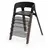 Stokke stol za hranjenje Steps black/warm brown