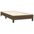 vidaXL vidaXL Box spring postelja z vzmetnico LED temno rjava 90x190 cm blago, (20789233)