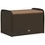 vidaXL Klop z blazino rjava 80x51x52 cm poli ratan