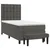 Vidaxl Box spring postelja z vzmetnico temno siva 100x200 cm žamet
