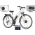 VisitorTouring Cross Ven-eco Električni bicikl, 28/18, Belo-sivi