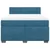 Vidaxl Box spring postelja z vzmetnico modra 140x190 cm žamet