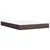 Vidaxl Box spring postelja z vzmetnico temno rjava 160x200 cm blago