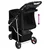 Sklopiva kolica za pse crna 80 x 46 x 98 cm od tkanine oxford