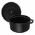 Cocotte cooking pot, cast iron, 34 cm/12.6L, Black - Staub