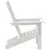 Sklopiva Adirondack stolica Bijelo 80,5 x 74,5 x 92 cm HDPE