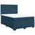 Krevet box spring s madracem plavi 160 x 200 cm baršunasti