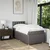 Vidaxl Box spring postelja z vzmetnico taupe 90x200 cm blago