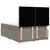 Vidaxl Box spring postelja z vzmetnico taupe 160x200 cm blago