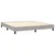 Vidaxl Box spring postelja z vzmetnico LED sv. siva 160x200 cm blago