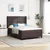 LED Box Spring Krevet Tamno smeđa 140 x 200 cm tkanina