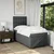 Vidaxl Box spring postelja z vzmetnico temno siva 100x200 cm blago