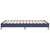 shumee vidaXL Posteljni okvir brez vzmetnice moder 120x190 cm blago