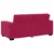 vidaXL Dvosed vinsko rdeč 180x78x84 cm žamet