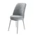 Hanah Home set trpezarijskih stolica Dexa 2 kom, siva tkanina Babyface, hromirane metalne noge