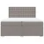 Vidaxl Box spring postelja z vzmetnico taupe 200x200 cm blago