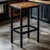 shumee Temno rjav barski stol za kuhinjo, moderen, BEGRYF 40x30x65