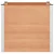 Vidaxl Vrtna visoka greda Rjava 100 x 100 x 91 cm