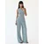 Pull&Bear Top svetlo modra