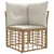 Set vanjskih sofa 12 pcs Prirodna i krema bijela Poliester
