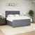 Vidaxl Box spring postelja z vzmetnico temno siva 200x200 cm žamet