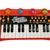 Klaviatura, klavir, 24 tipk, USB mikrofon, rdeča