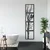 WallXpert metalni zidni ukras 5235, drvo sa pticama u 4 vertikalno složena panela, 37,5 x 150 cm, crni