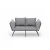 Atelier del Sofa Dvosed na razvlačenje Viper 2, Svetlosivi