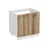 Hanah Home kuhinjski element Minar 4144, 80 cm, beli / dore