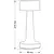 LED prigušiva dodirna stona lampa SIMPLY LED/5V 800 mAh sjajni hrom