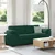 Vidaxl Trosed temno zelen 220x77x82 cm žamet