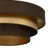 Plafonski luster WENTA 1xE27/60W/230V O 50 cm braon/zlatna