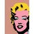 Samolepilna tapeta pop art Marilyn Monroe na rjavem ozadju - 196x270