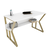 Hanah home Radni sto 120x72,8x60?cm Belo-Zlatni