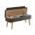 Hanah Home Trpezarijska klupa Vina 1053 110x85x36cm Bež-Antracit