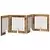 Vrata za pse s postoljem 4 pcs Staro drvo 80 x 80 cm