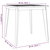 Vrtni stol 85 x 85 x 75 cm od masivnog bagremovog drva