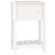 Sadilica s policom bijela 54 x 34,5 x 81 cm od masivne borovine
