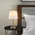 Opviq Stona lampa 5101, 21x21x39 cm, IP20, Zlatno-bele boje
