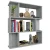 Greatstore Knjižna omara/pregrada siva sonoma 80x24x96 cm inženirski les