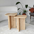 HANAH HOME Set pomoćnih stočića Blues Oak