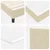 Vidaxl Box Spring Bed with Mattress & LED Bež 100x200 cm Tkanina