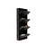 HANAH HOME Ormar za cipele Locking 4 Piece Metal Black