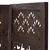 Homestyle4U Pregradna stena 3-delna 120x2x170 cm rjava
