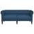 Dvosjed Chesterfield plavi od tkanine