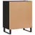 Komoda crna 57 x 35 x 70 cm od konstruiranog drva