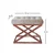 Atelier del Sofa Tabure 50x42x40cm, Bakar-Krem